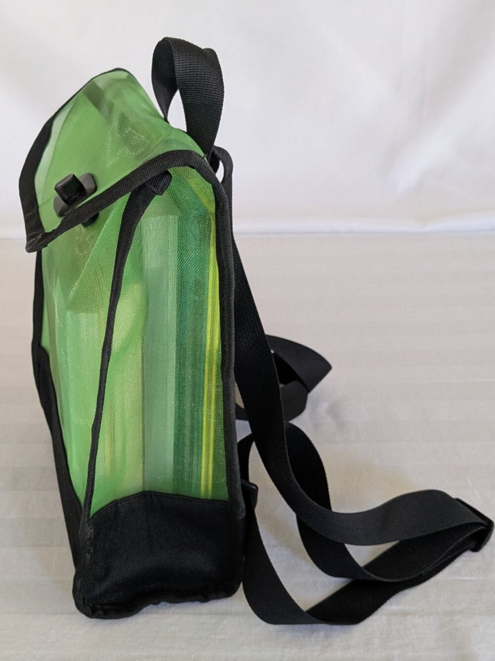 Green Mesh & Black Back Pack made by Walker